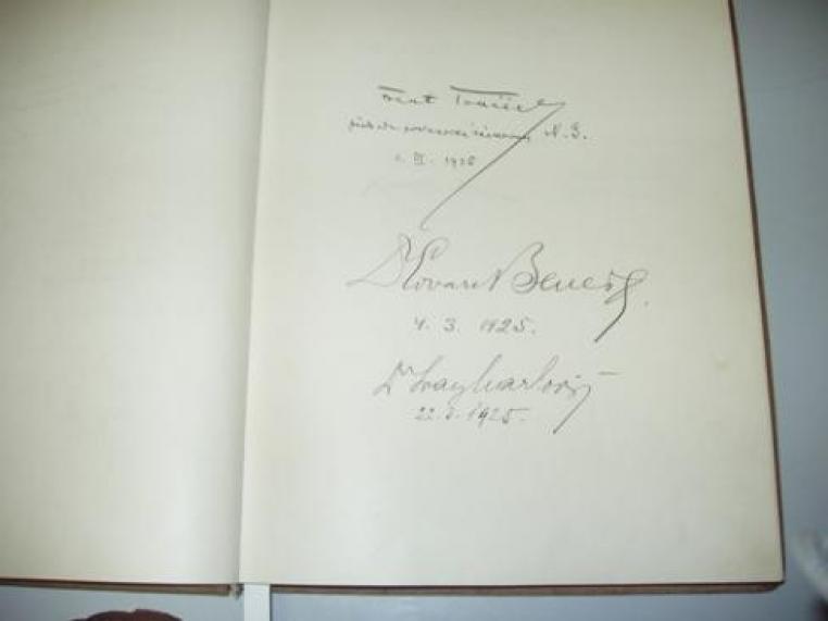 Podpis Dr. E. Beneše